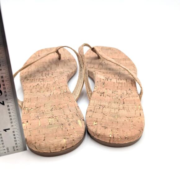 Korks Winnie Flip Flop Thong Sandals Women's Natural Cork Size US9M EU39.5 - Picture 4 of 11